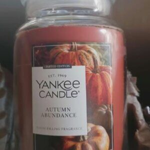 YANKEE CANDLE Autumn Abundance Large 22oz Original Jar Candle NEW
